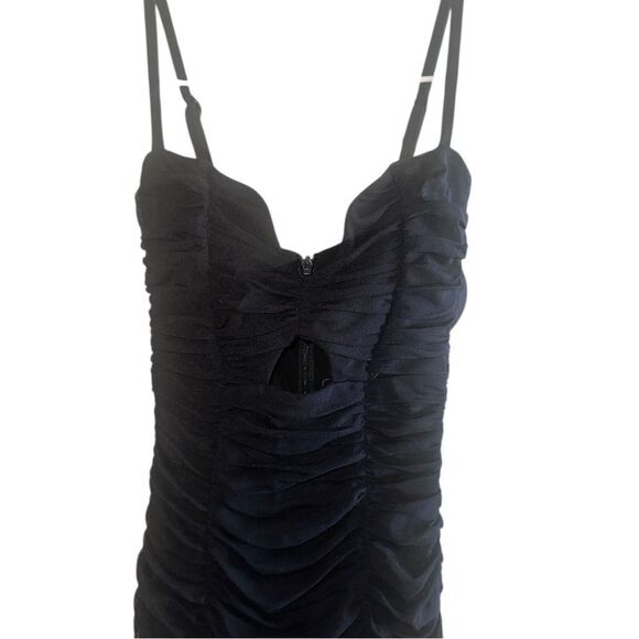 Nookie Romee Ruched Midi Dress in Black Size XS - Picture 3 of 7